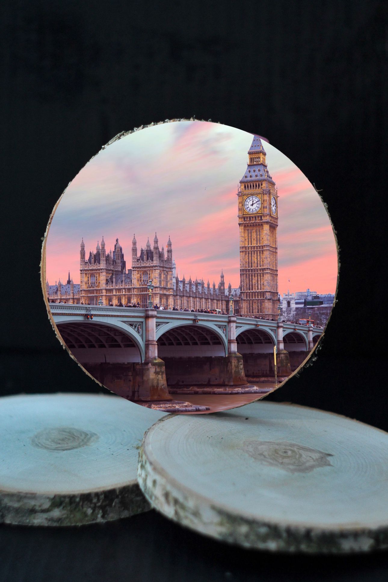 3D Koka ripiņa - LONDON